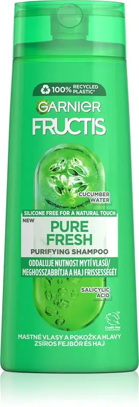 Shampoo Fructis Pure Fresh rinforzante (capelli grassi) - 400 ml