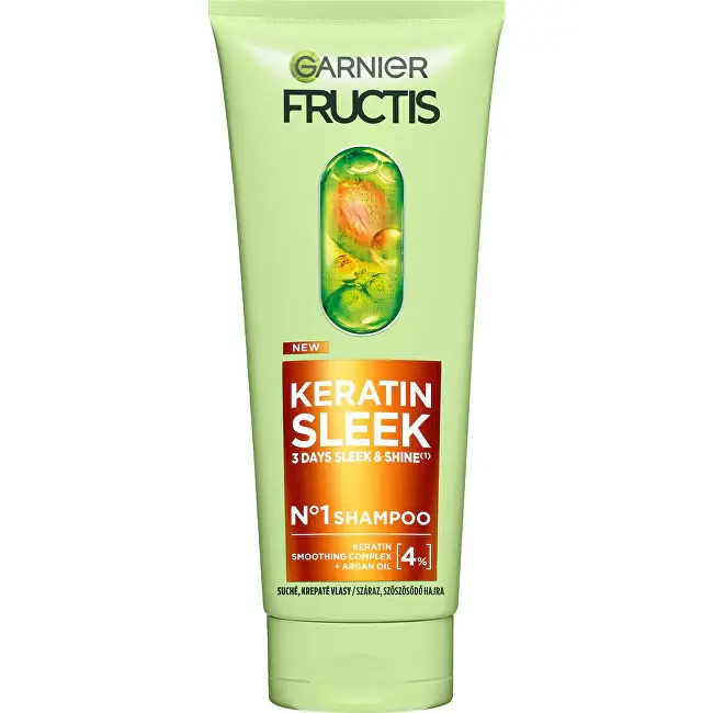 Shampoo Per Capelli Secchi E Crespi Fructis Keratin Sleek (Shampoo) 200 Ml