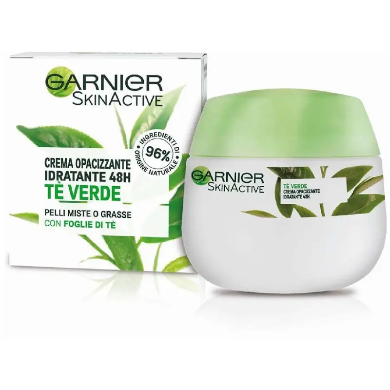 Garnier Skin Active - Crema opacizzante idratante Tè Verde 50 ml
