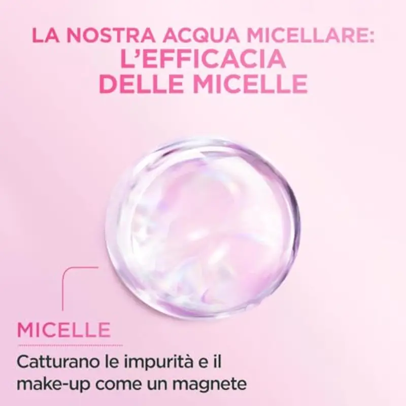 Garnier SkinActive Acqua Micellare Tutto in 1, Per Pelli Sensibili, 100% del Trucco Rimosso, Pelle Detersa e Idratata per 12H, Senza Residui e Senza Risciacquo, Con Micelle e Glicerina, 400 ml miniatura 3