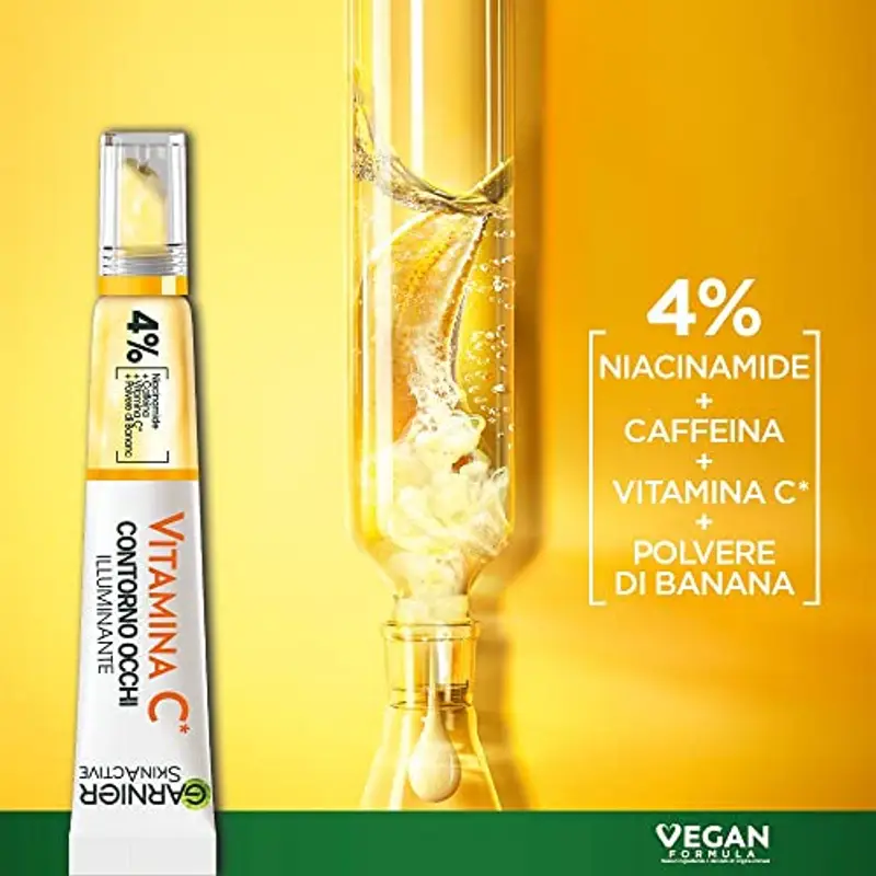 Garnier SkinActive Contorno Occhi Illuminante, Vitamina C, Per uno Sguardo Più Fresco e Riposato, Antirughe, 15 ml miniatura 2