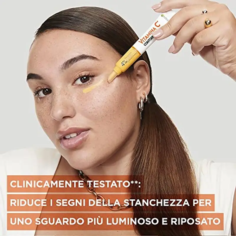Garnier SkinActive Contorno Occhi Illuminante, Vitamina C, Per uno Sguardo Più Fresco e Riposato, Antirughe, 15 ml miniatura 3