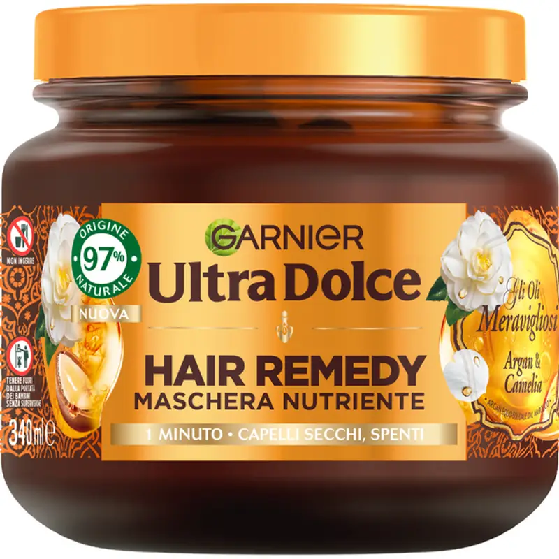 Garnier Ultra Dolce - Hair Remedy Maschera Argan e Camelia 340 ml