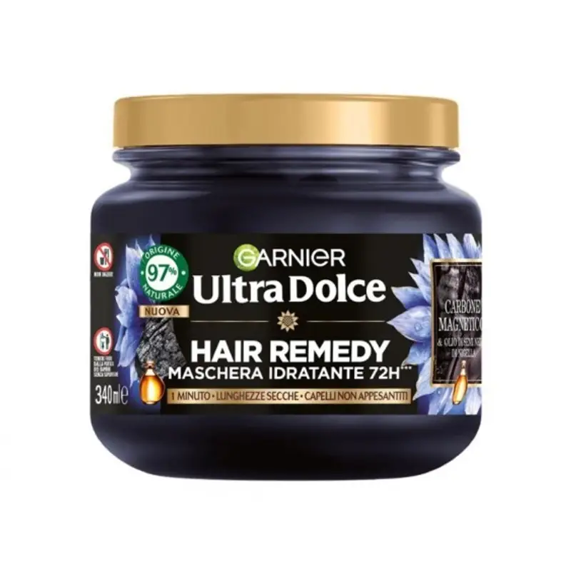 Garnier Ultra Dolce - Maschera Hair Remedy Carbone Magnetico 340 ml