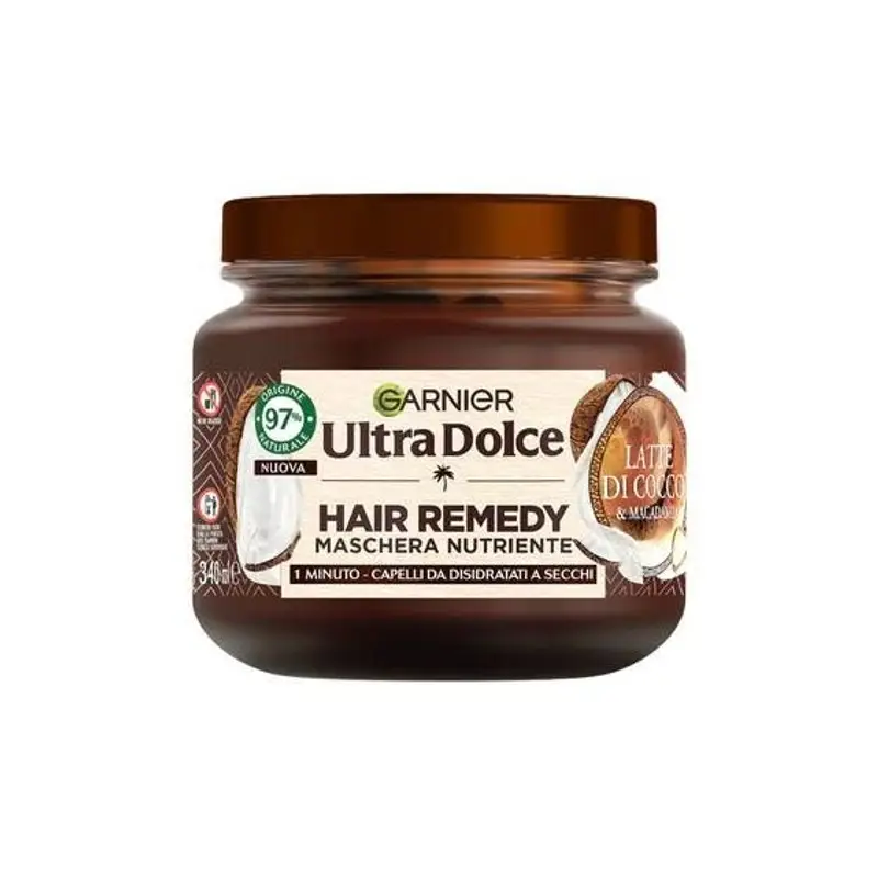Garnier Ultra Dolce - Maschera Hair Remedy Latte di cocco 340 ml