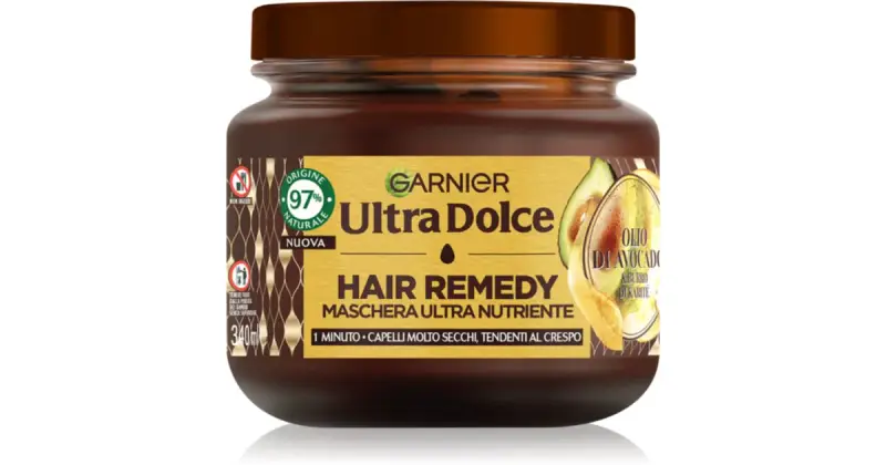 Ultra Dolce Olio di Avocado e Burro di Karité maschera nutriente per capelli secchi 340 ml
