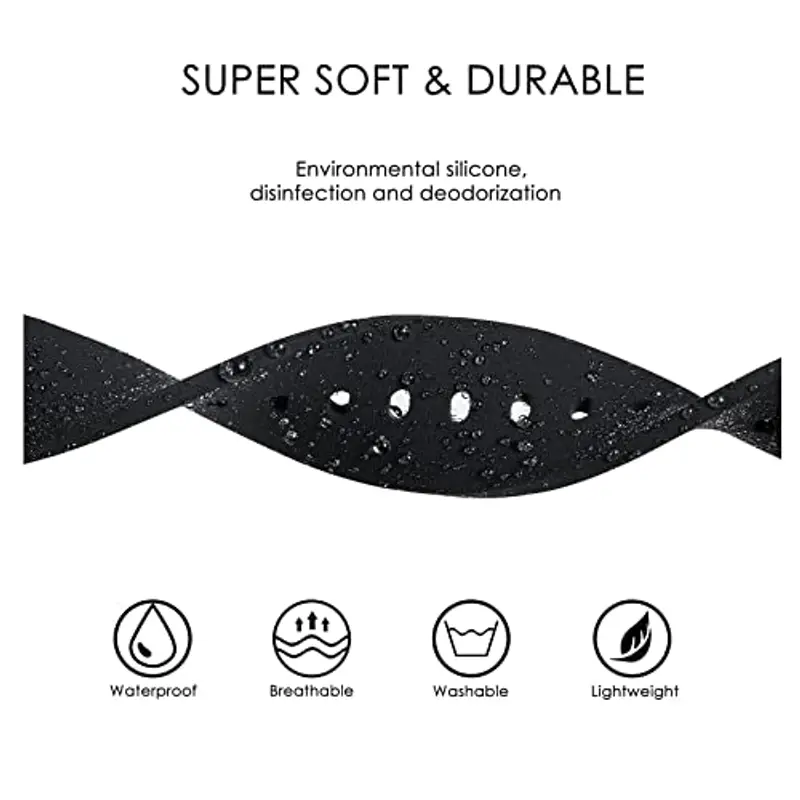 GARRULAX Cinturino di ricambio per orologio in silicone, a sgancio rapido, in gomma morbida, 18 mm, 20 mm, 22 mm, per miniatura 2