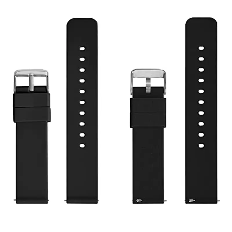 GARRULAX Cinturino di ricambio per orologio in silicone, a sgancio rapido, in gomma morbida, 18 mm, 20 mm, 22 mm, per miniatura 3