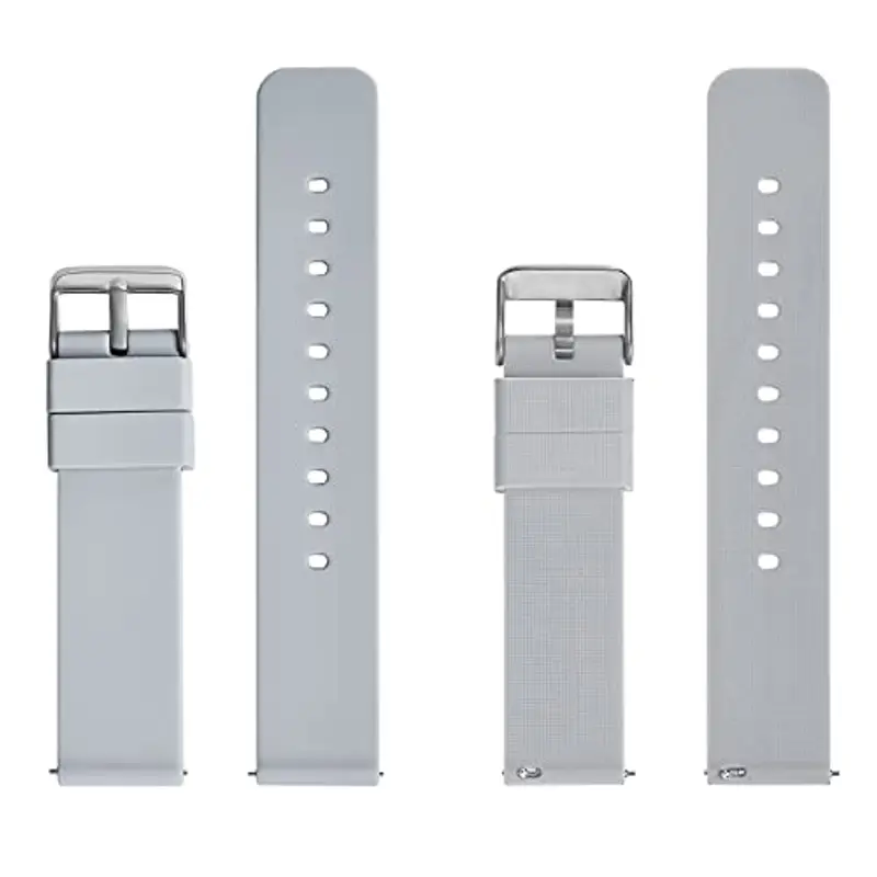 GARRULAX Cinturino di ricambio per orologio in silicone, a sgancio rapido, in gomma morbida, 18 mm, 20 mm, 22 mm, per uomini e donne, 22mm miniatura 3