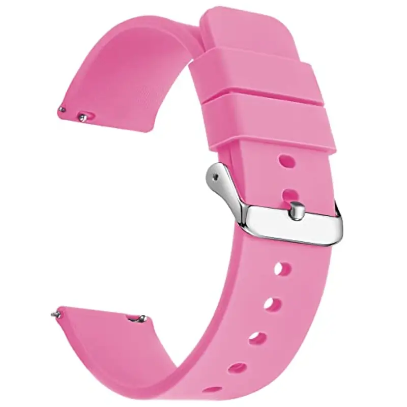 GARRULAX Cinturino di ricambio per orologio in silicone, a sgancio rapido, in gomma morbida, 18 mm, 20 mm, 22 mm, per uomini e donne, 22mm