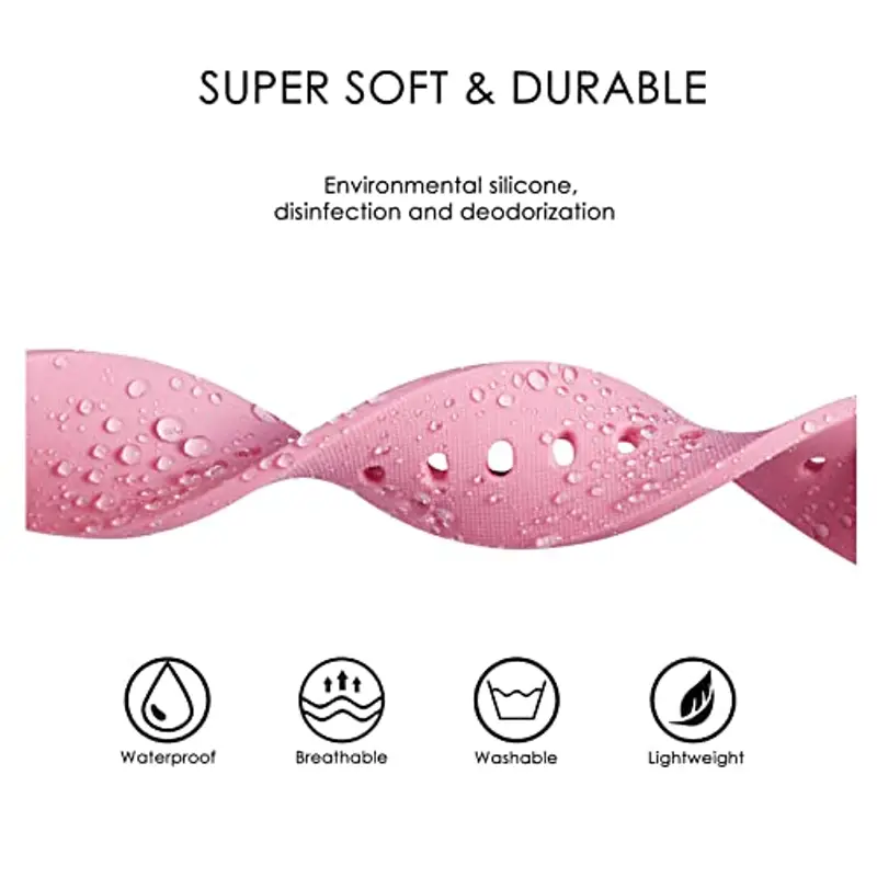 GARRULAX Cinturino di ricambio per orologio in silicone, a sgancio rapido, in gomma morbida, 18 mm, 20 mm, 22 mm, per uomini e donne, 22mm miniatura 2