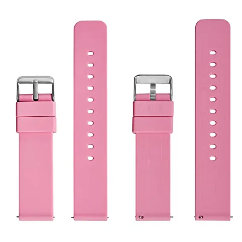 GARRULAX Cinturino di ricambio per orologio in silicone, a sgancio rapido, in gomma morbida, 18 mm, 20 mm, 22 mm, per uomini e donne, 22mm miniatura 3