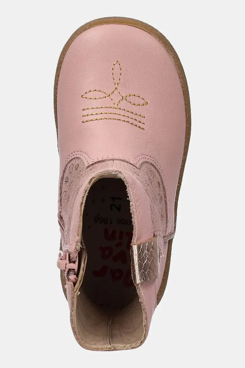 stivaletti in pelle bambino/a colore rosa 251329 miniatura 4