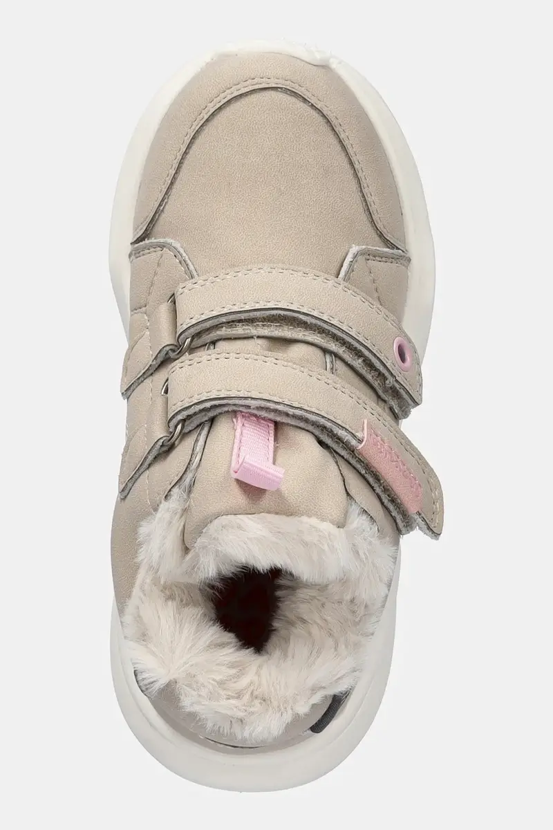 stivali invernali in nubuck per bambini Beige miniatura 4
