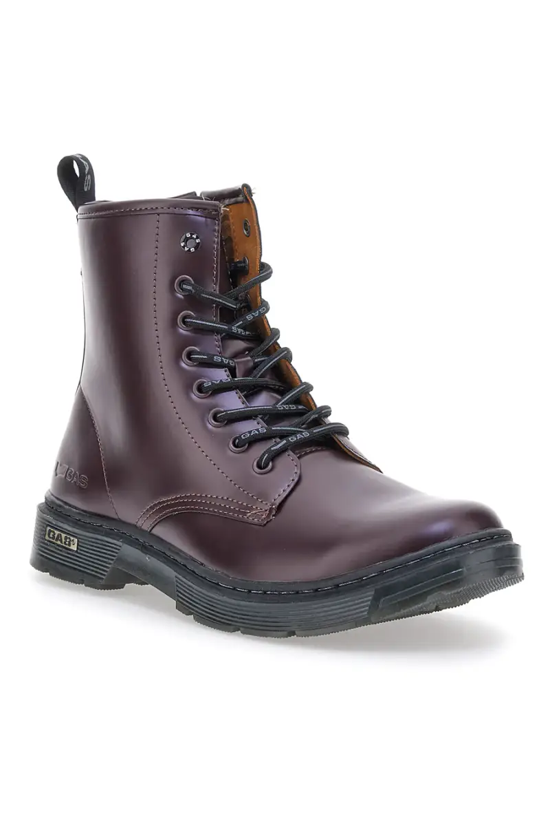 Anfibi Aubergine Con Cerniera laterale Gas Nottingham [BURGUNDY] miniatura 3