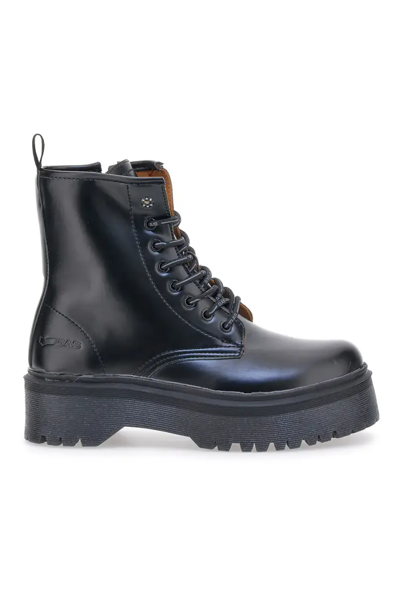 Anfibi Neri Con Flatform Gas Brighton [NERO]