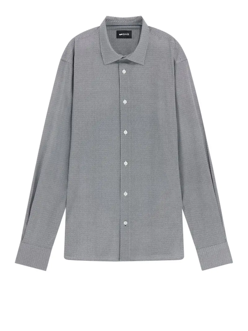 camicia gas da uomo - nero