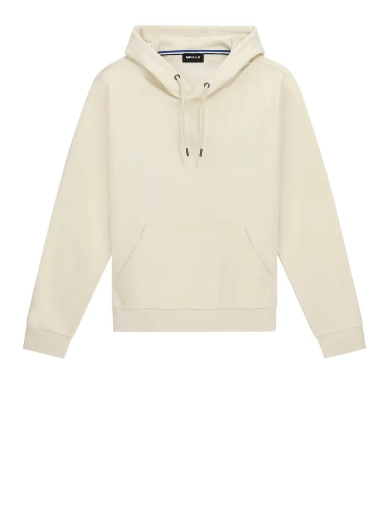 felpa cappuccio gas da uomo - avorio