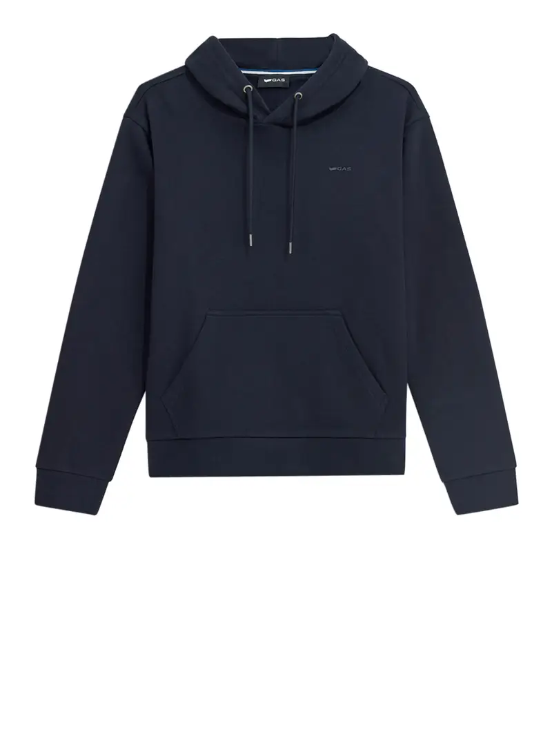 felpa cappuccio gas da uomo - blu