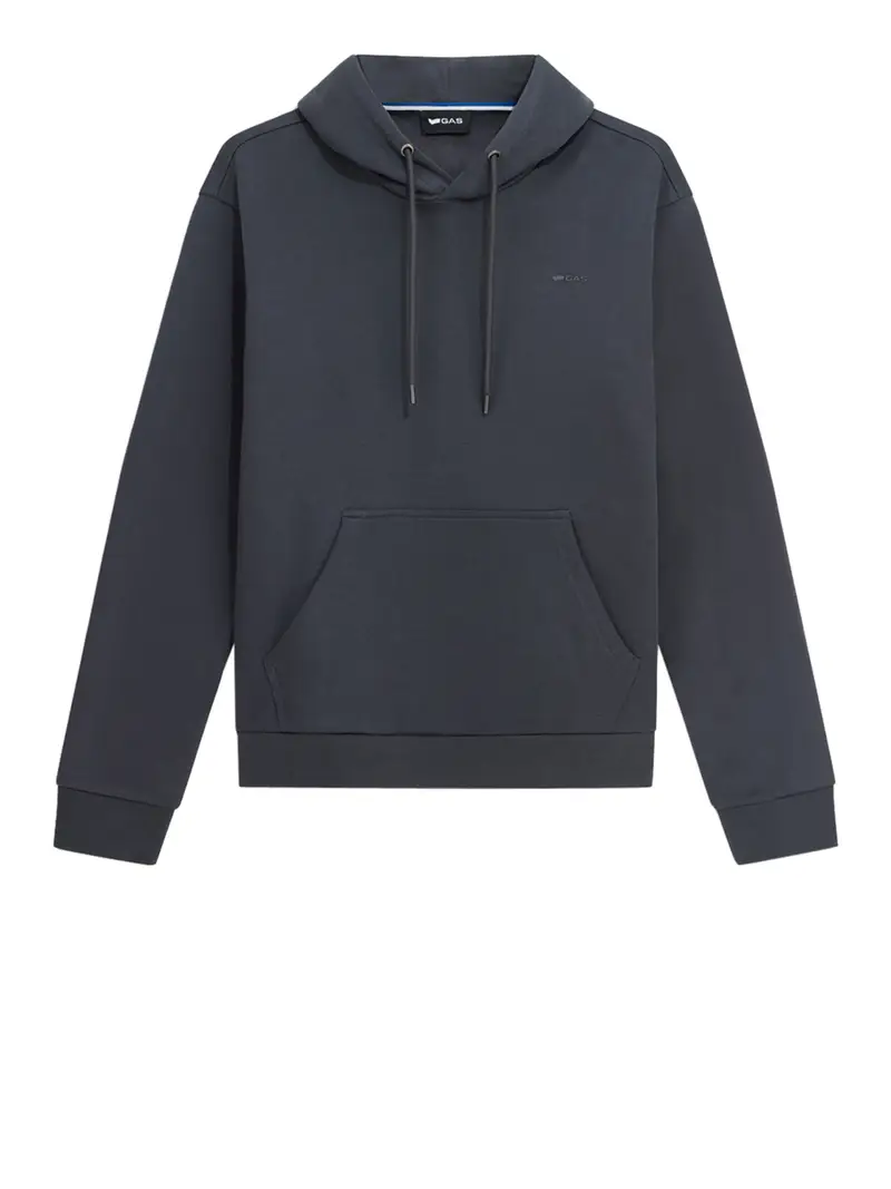 felpa cappuccio gas da uomo - nero