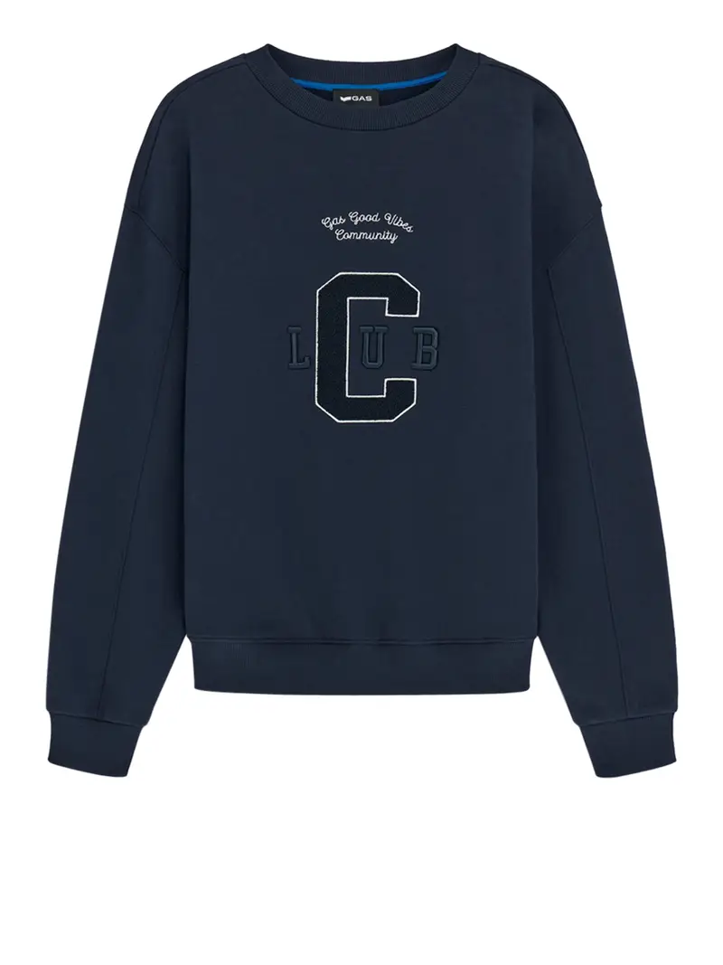 felpa gas da uomo - blu