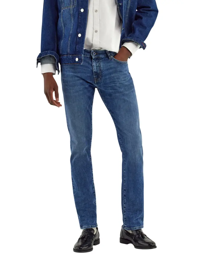 jeans slim gas albert da uomo - denim