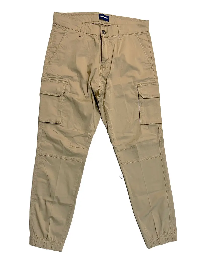 pantalone cargo gas bob gym da uomo - beige