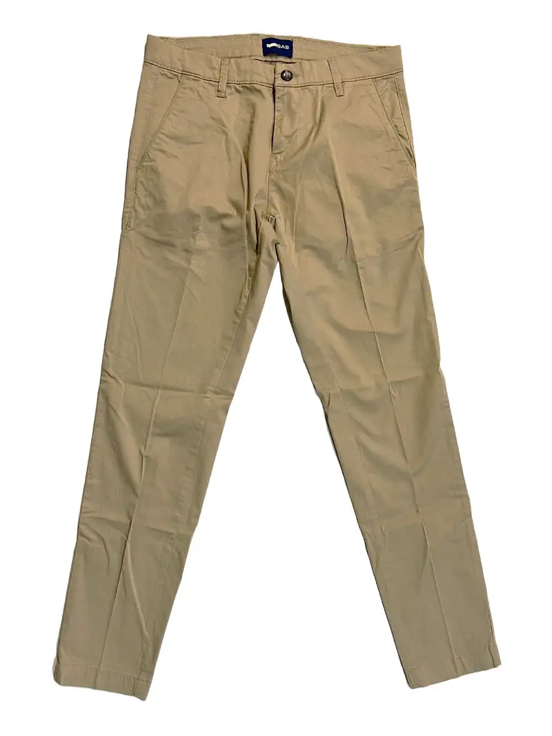 pantalone chino gas sadeck rev da uomo - beige