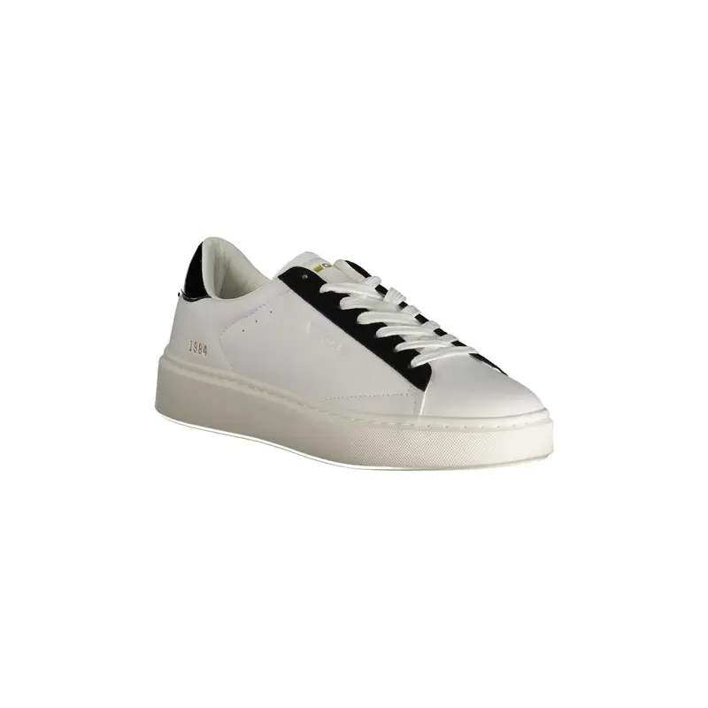 Scarpe Sneakers Donna Bianche con Dettagli Neri Bianco miniatura 2