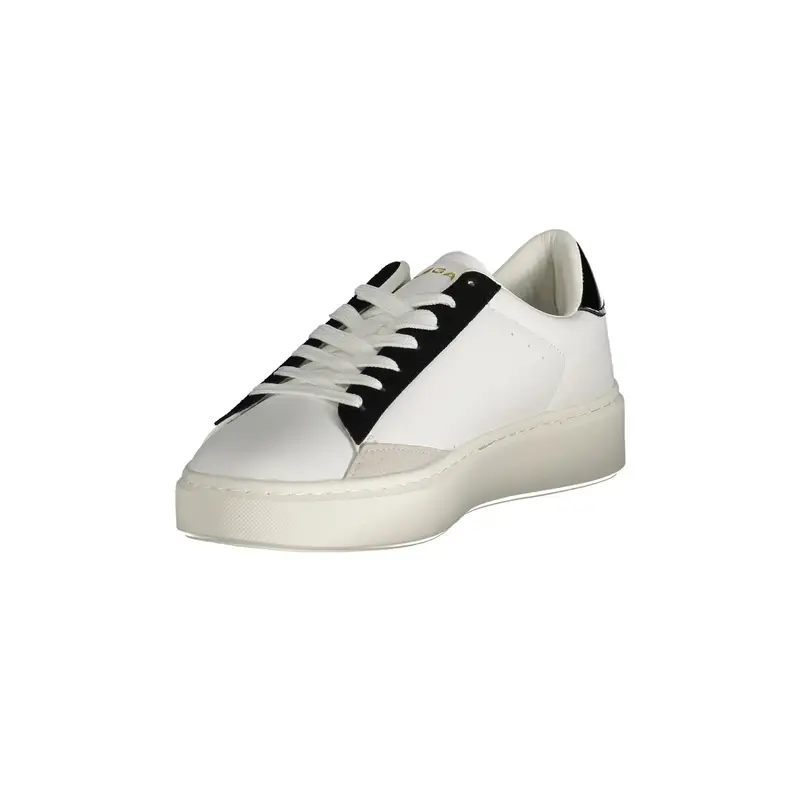Scarpe Sneakers Donna Bianche con Dettagli Neri Bianco miniatura 3