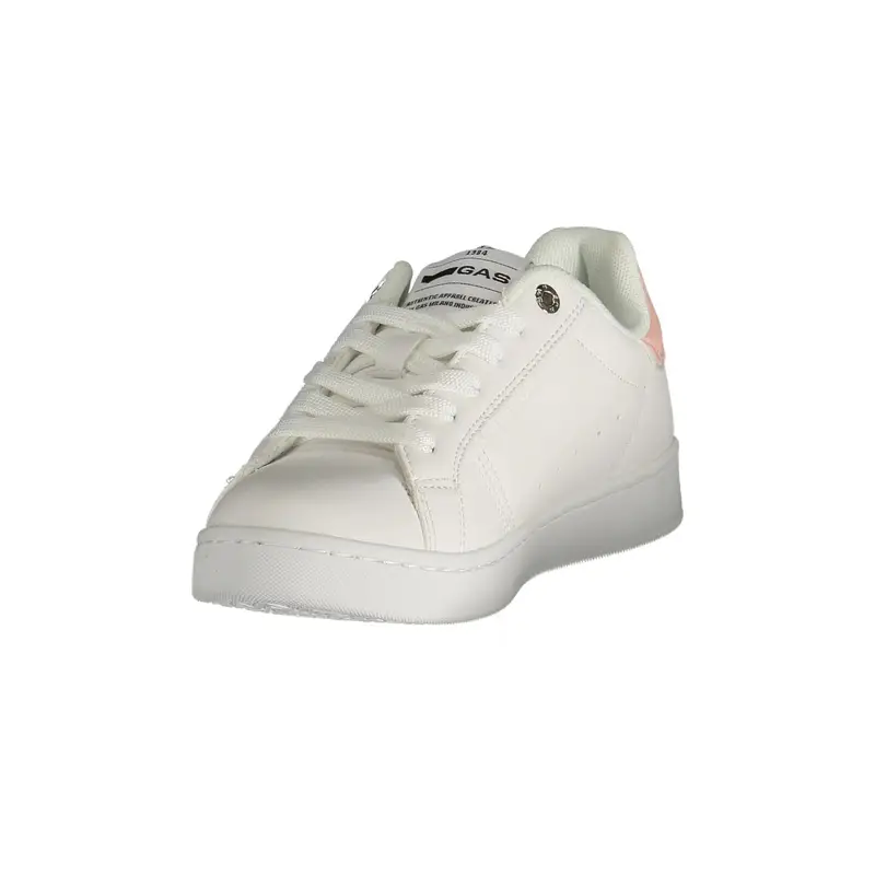 Scarpe Sneakers Donna Bianche con Dettagli Rosa e Logo Bianco miniatura 3