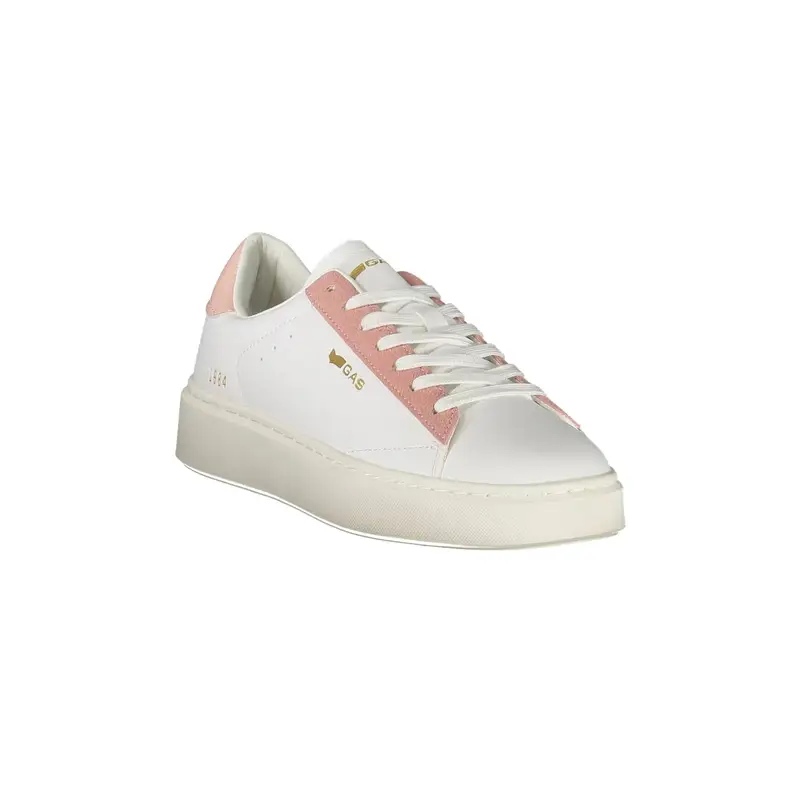 Scarpe Sneakers Donna Bianche Leonard Mix con Dettagli Rosa Bianco miniatura 2