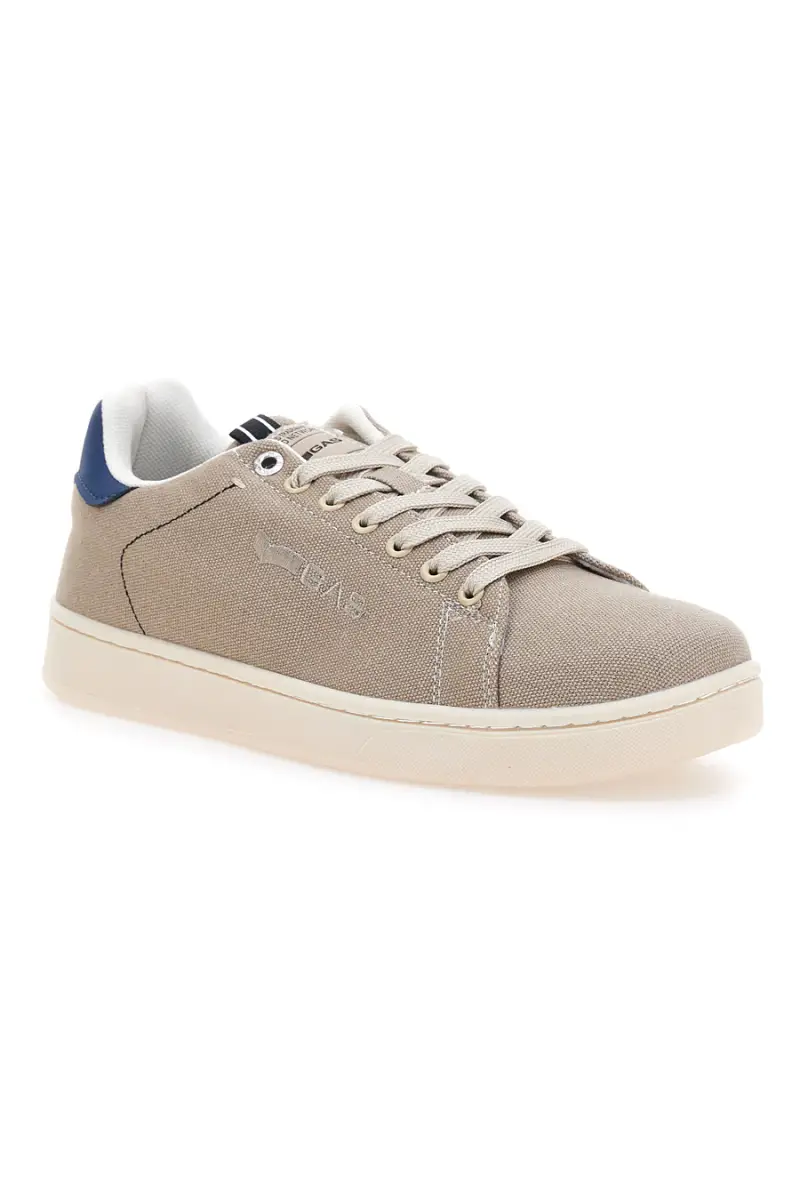 Sneakers beige in tessuto con fondo a contrasto Gas SAMMY CVS [BEIGE NAVY] miniatura 2