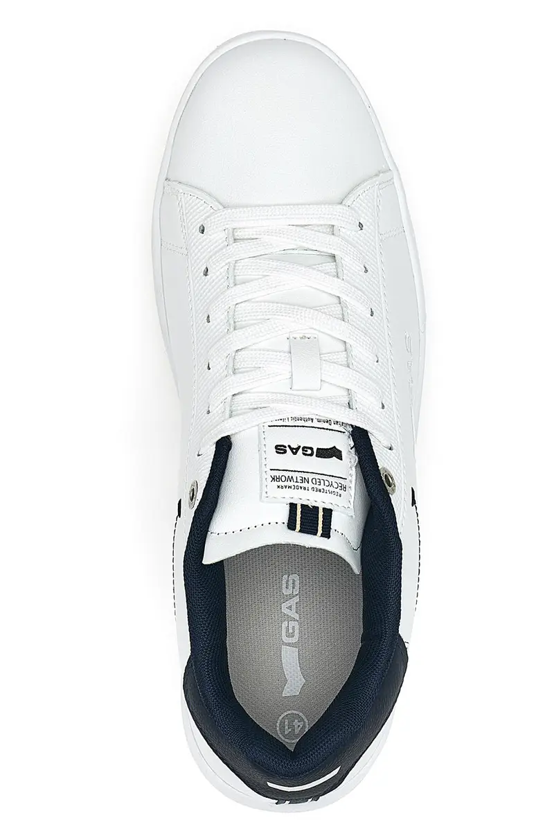 Sneakers bianche con dettagli blu Gas Sammy Ltx [BIANCO] miniatura 3