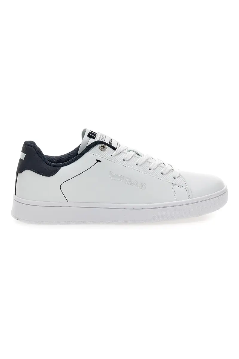 Sneakers bianche con dettagli blu Gas Sammy Ltx [BIANCO]