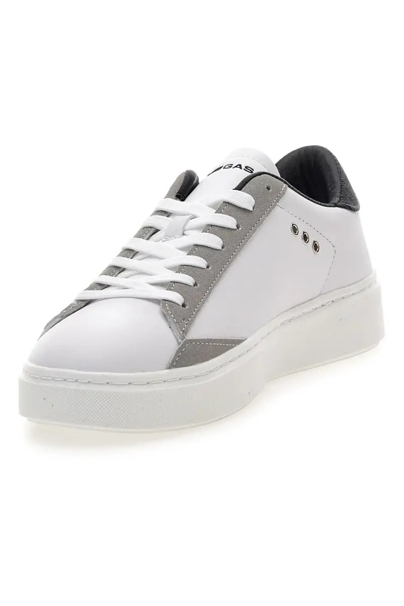 Sneakers bianche con finitura opaca Gas Leonard Mix [WHITE miniatura 3
