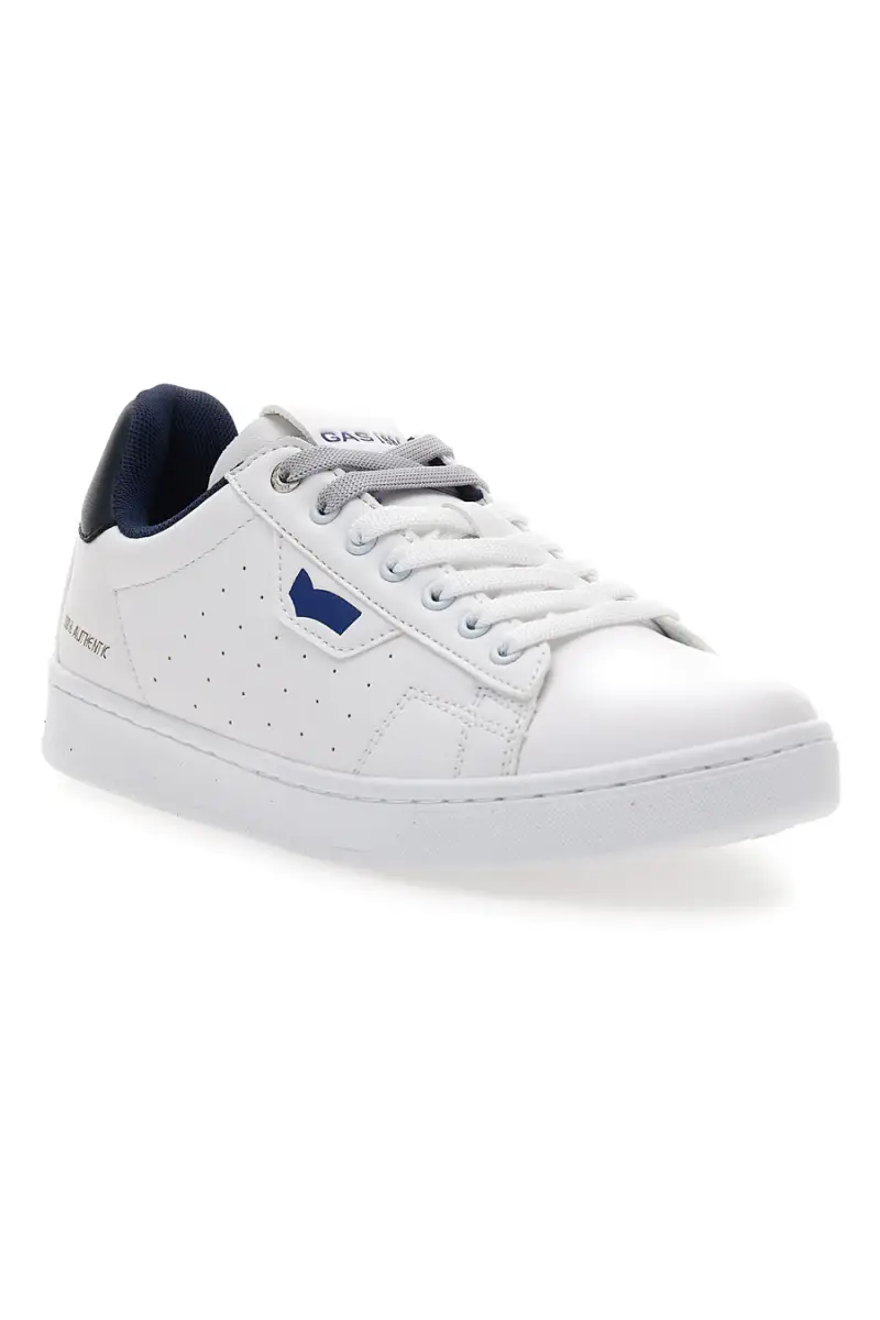 Sneakers bianco blu in materiale sintetico Gas 414185 [BIANCO miniatura 2