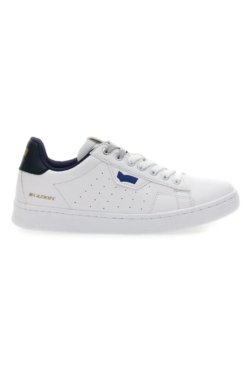 Sneakers bianco blu in materiale sintetico Gas 414185 [BIANCO