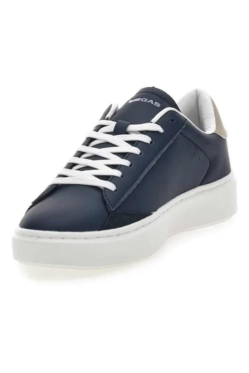 Sneakers blu con dettagli beige Gas Leonard Ltx [BLU miniatura 4