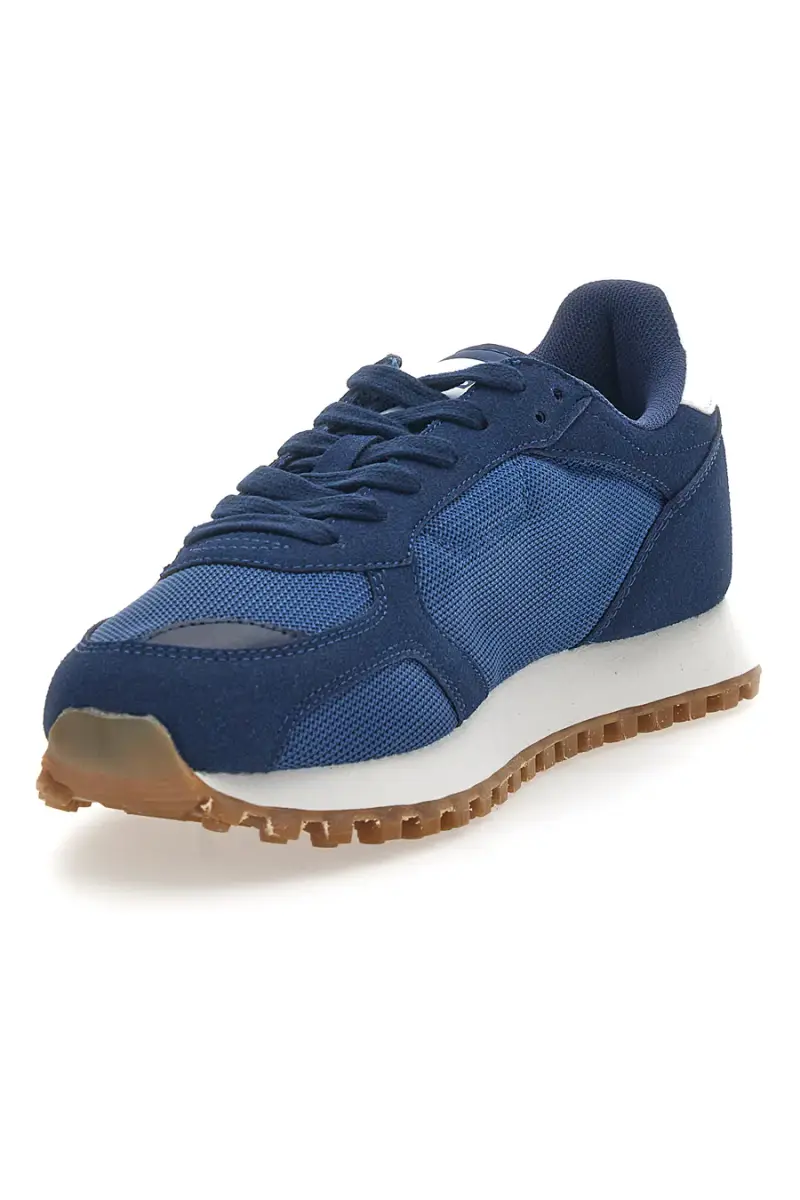 Sneakers Blu Con Suola a Contasto Gas Spidy Mix [BLU] miniatura 3