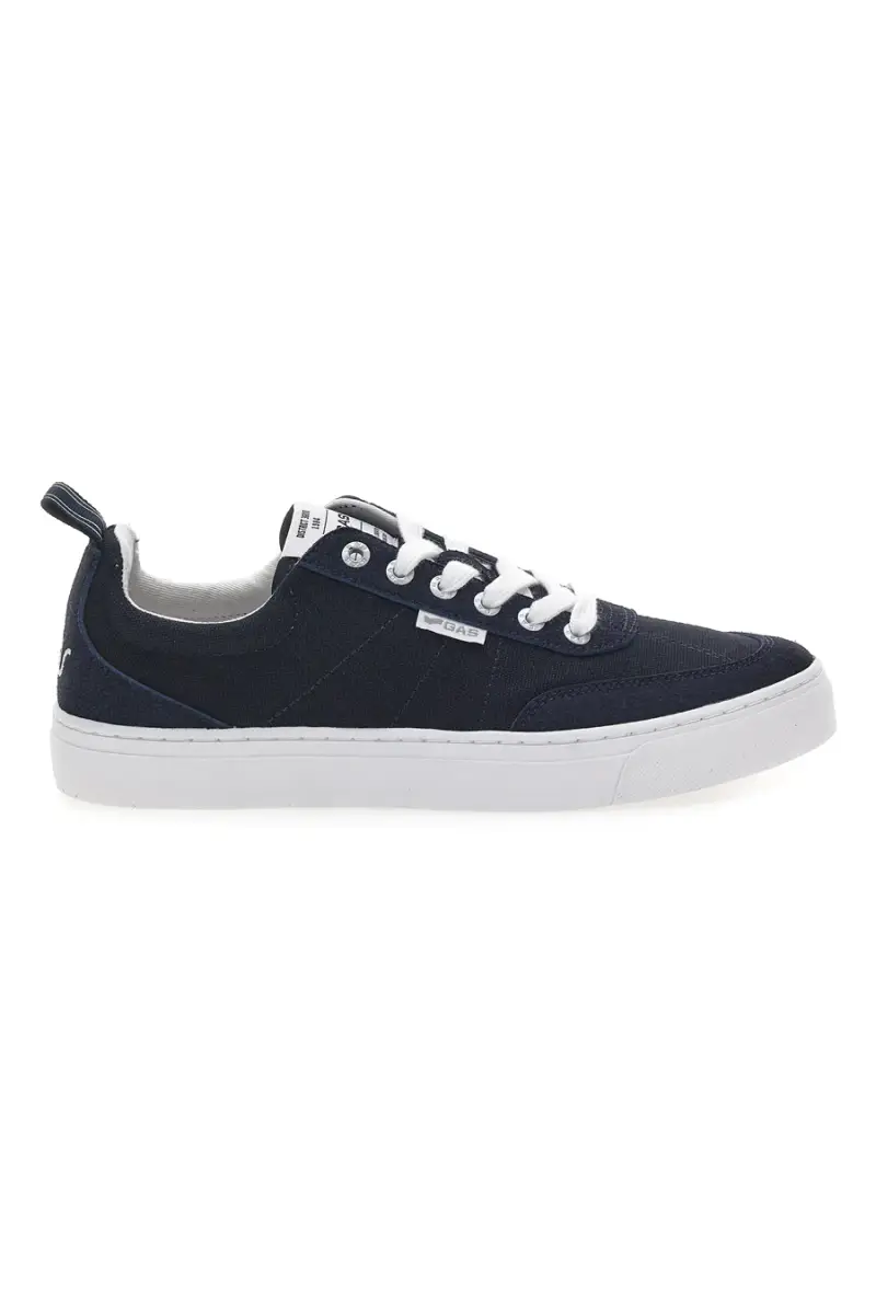 Sneakers blu in tela con suola bianca Gas 514005 [NAVY]