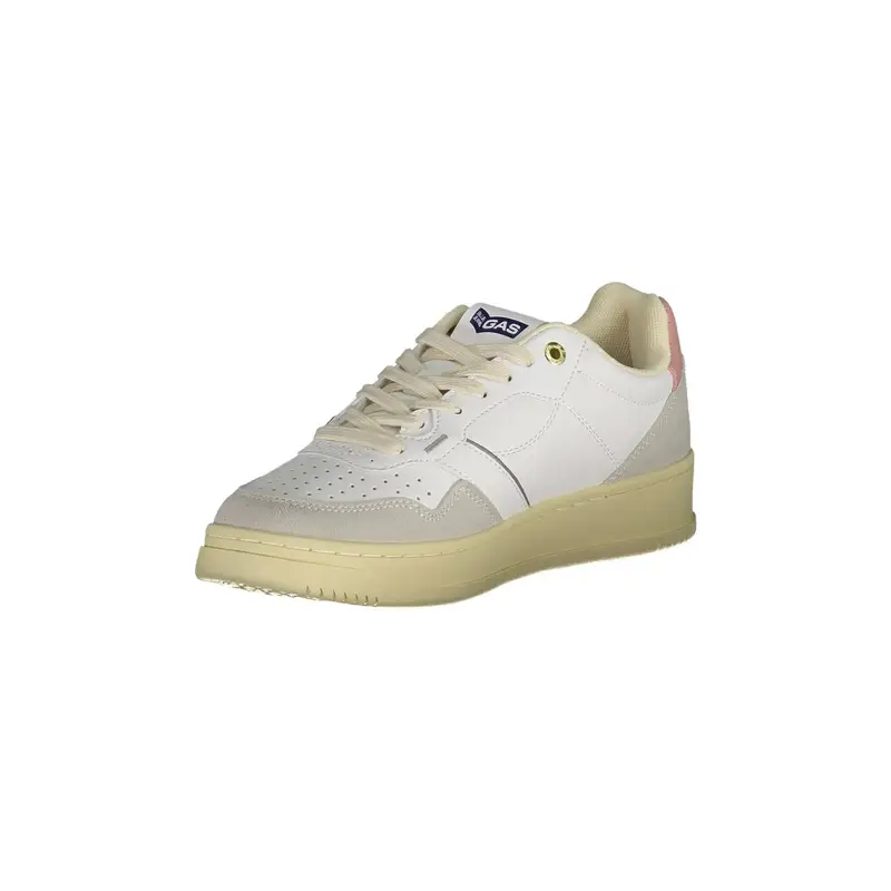 Sneakers Donna Bianche Dettagli a Contrasto Bianco miniatura 3