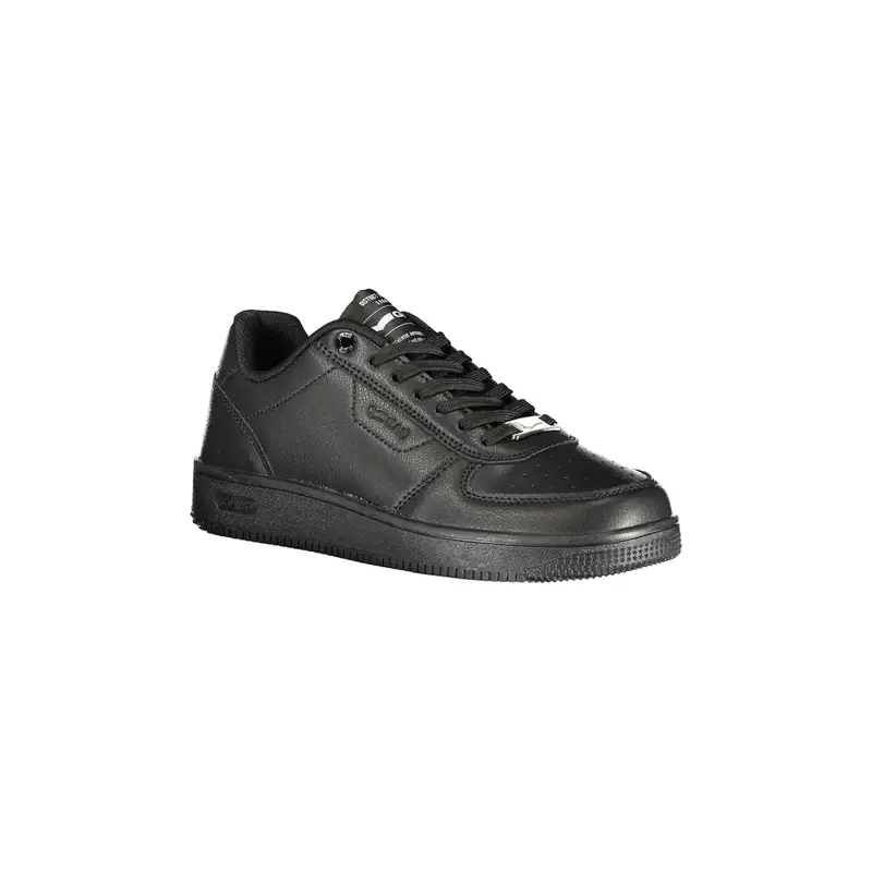 Sneakers Donna Nere Lacci Plantare Removibile Logo Nero miniatura 2