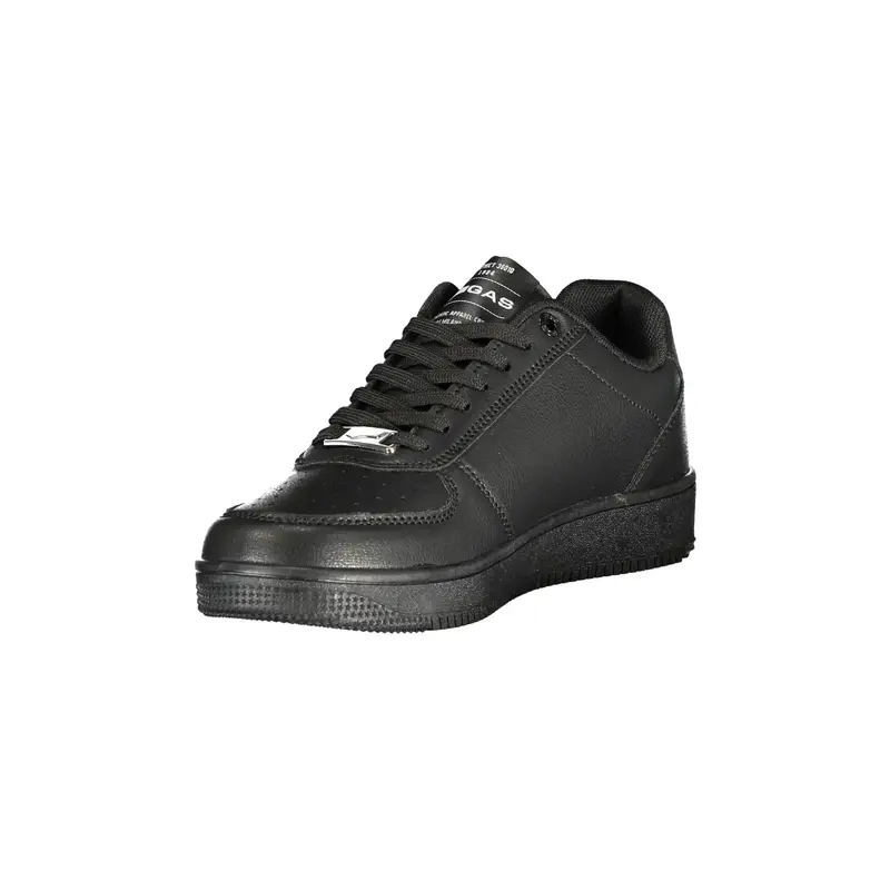Sneakers Donna Nere Lacci Plantare Removibile Logo Nero miniatura 3