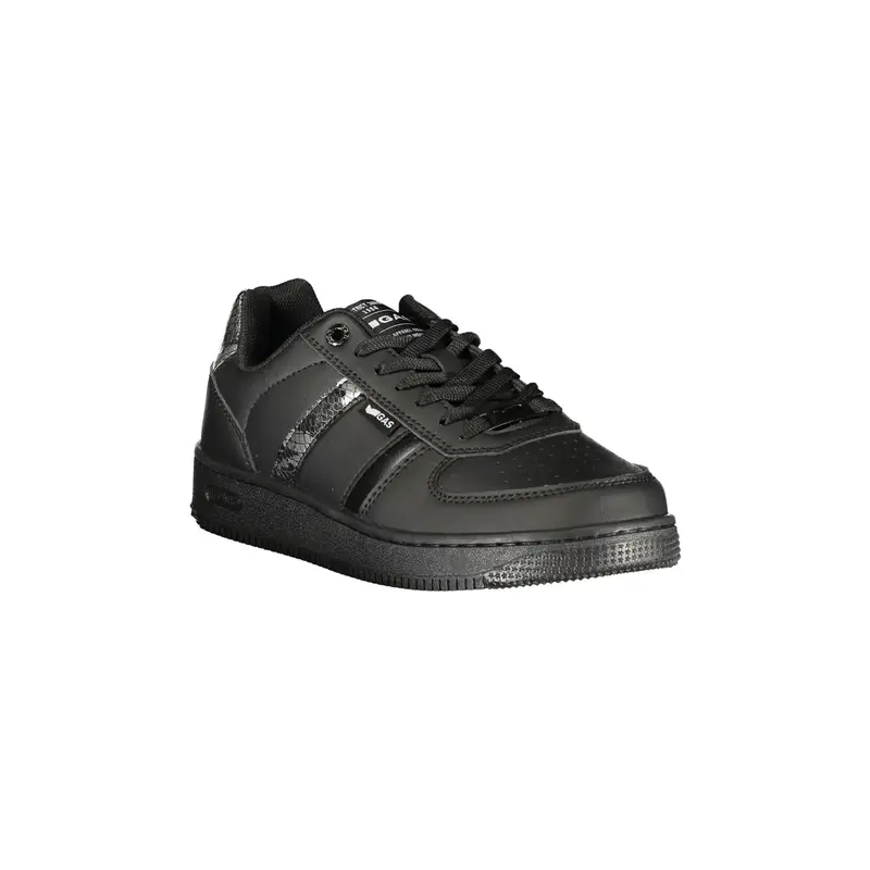 Sneakers Donna Nere Stampa Logo Nero miniatura 2
