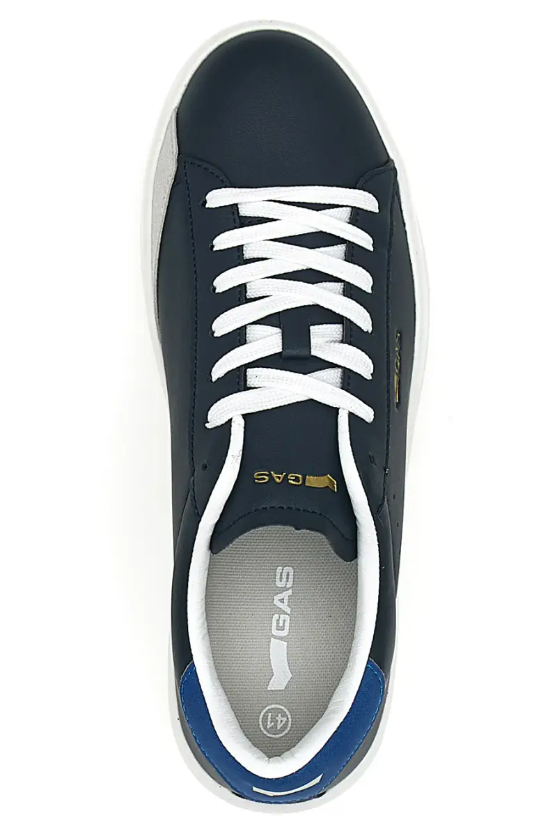 Sneakers navy con dettaglio blu Gas Leonard LTX [NAVY BEIGE] miniatura 3