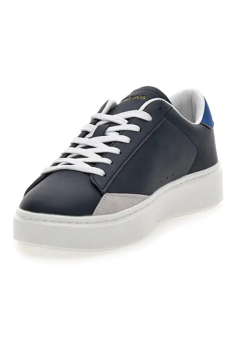 Sneakers navy con dettaglio blu Gas Leonard LTX [NAVY BEIGE] miniatura 4