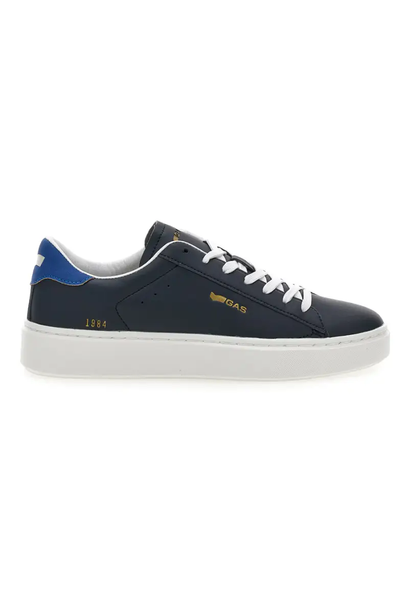 Sneakers navy con dettaglio blu Gas Leonard LTX [NAVY BEIGE]