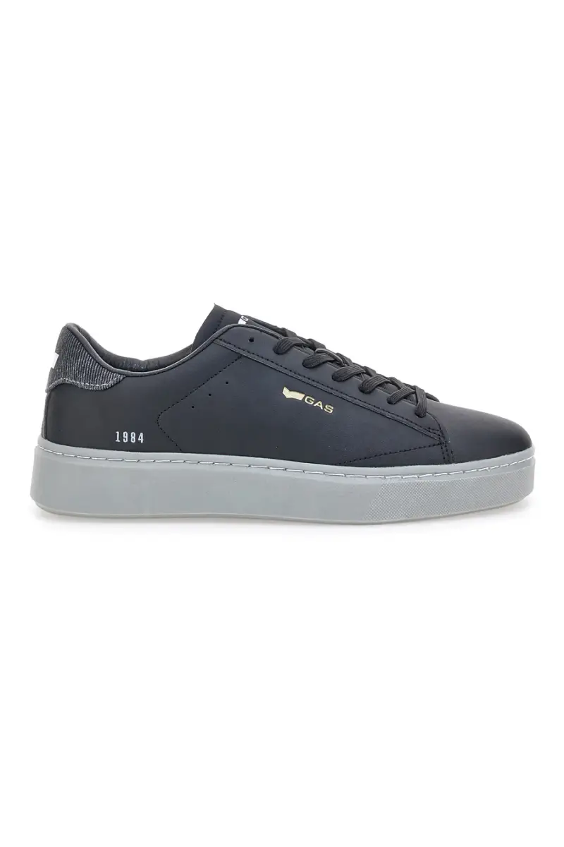 Sneakers nere con finitura opaca Gas Leonard Mix [NERO]