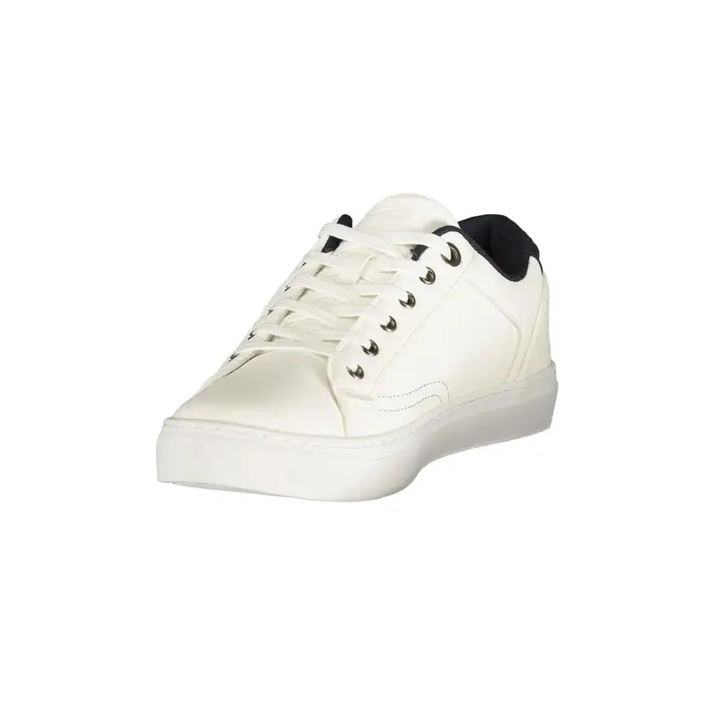 Sneakers Uomo Bianche Dettagli a Contrasto Bianco miniatura 3